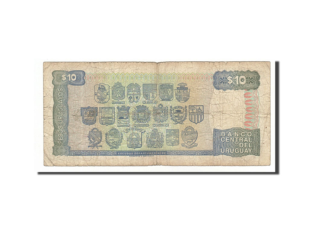 Uruguay, 10 Pesos Uruguayos, 1995, KM #73Ba, F(12-15), A09178941