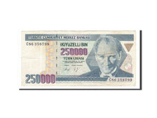 Banknote, Turkey, 250,000 Lira, 1992, VF(30-35)