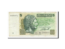 Tunisia, 5 Dinars, 1993, KM #86, 1993-11-07, VF(20-25), C/11 5028557