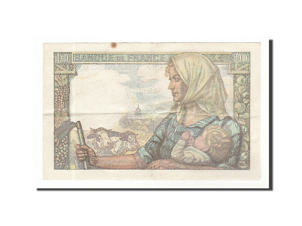 Banknote, France, 10 Francs, 10 F 1941-1949 ''Mineur'', 1949, 1949-03-10