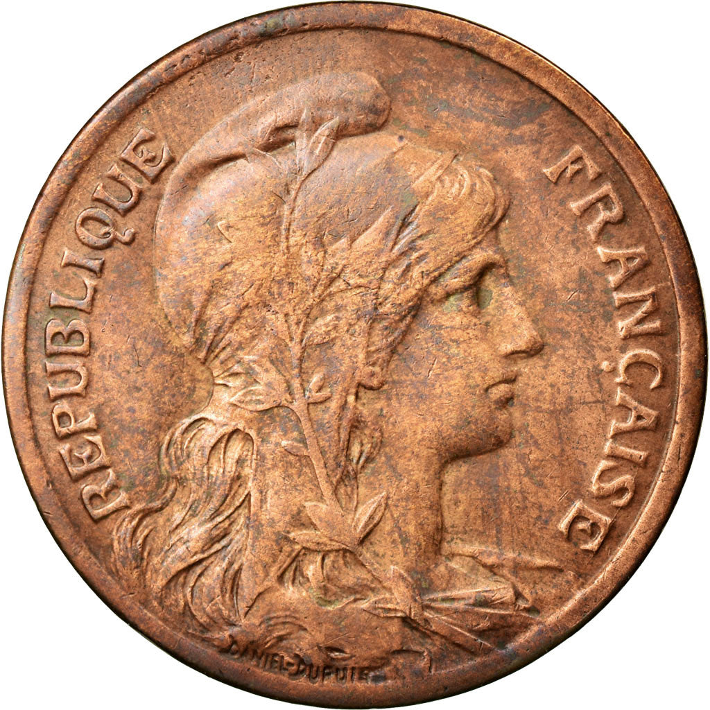 Coin, France, Dupuis, 10 Centimes, 1916, Paris, EF(40-45), Bronze, KM:843