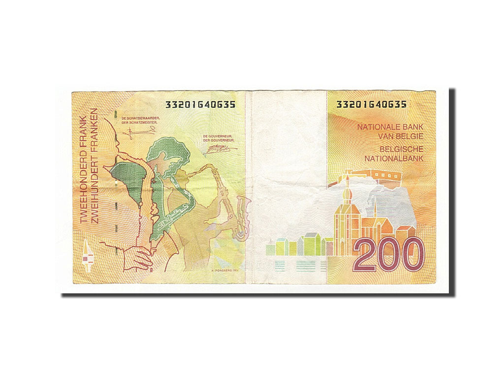 Belgium, 200 Francs, 1995, KM #148, EF(40-45), 33201640635