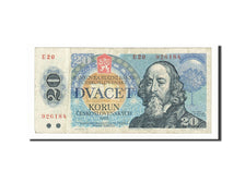 Banconote, Cecoslovacchia, 20 Korun, 1988, MB