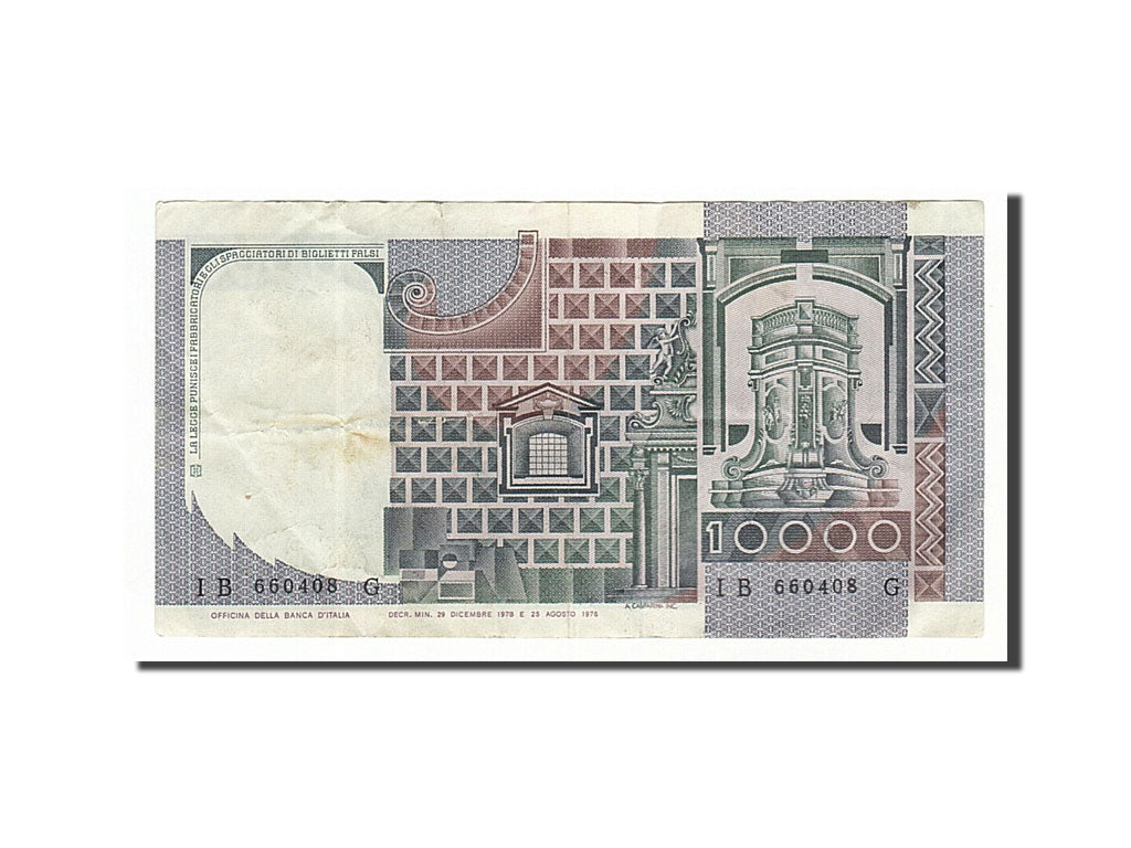 Banknote, Italy, 10,000 Lire, 1978, 1978-12-29, EF(40-45)