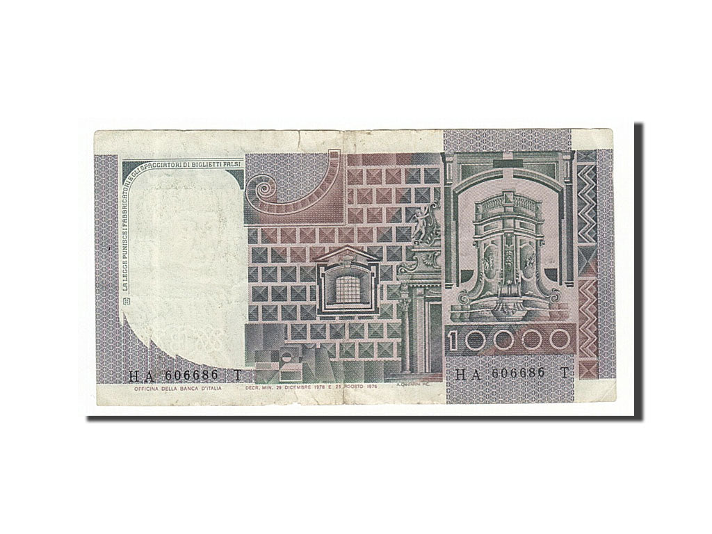 Banknote, Italy, 10,000 Lire, 1978, 1978-12-29, EF(40-45)