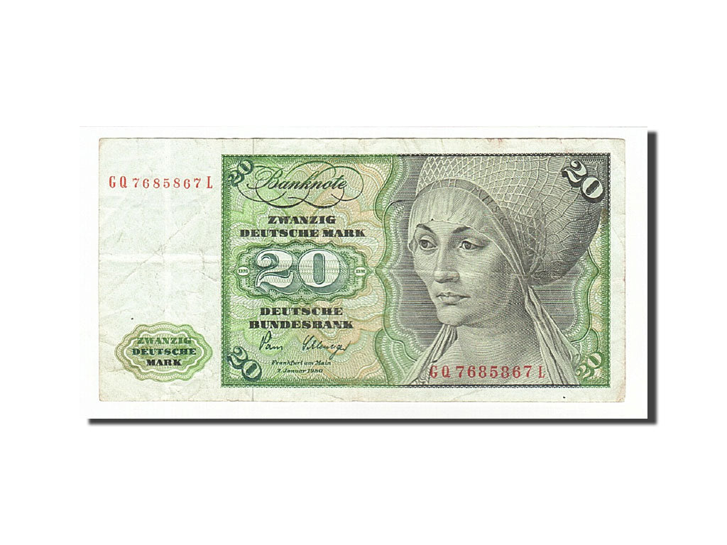 Allemagne, 20 Deutsche Mark type Tucher