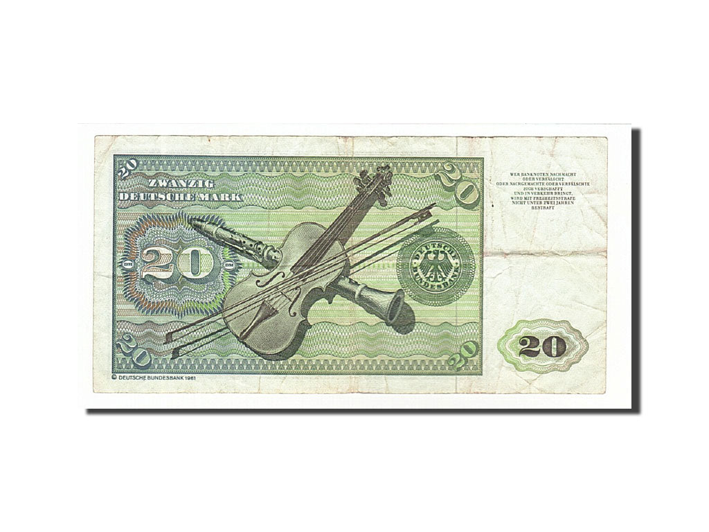 Allemagne, 20 Deutsche Mark type Tucher