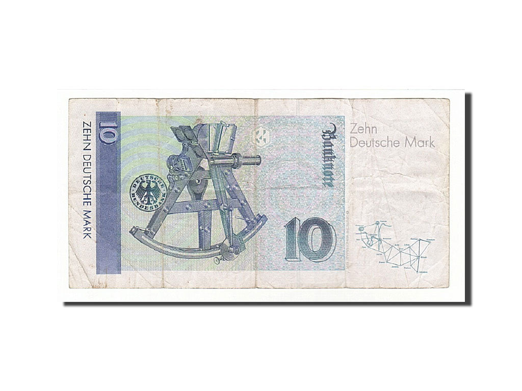 Allemagne, 10 Deutsche Mark type Gauss