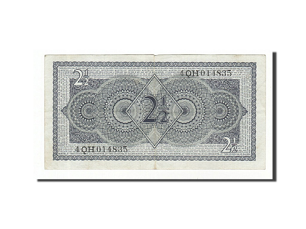 Banknote, Netherlands, 2 1/2 Gulden, 1949, 1949-08-08, EF(40-45)