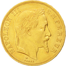 Frankreich, Napoleon III, 50 Francs, 1867, Paris, EF(40-45), Gold, KM 804.1