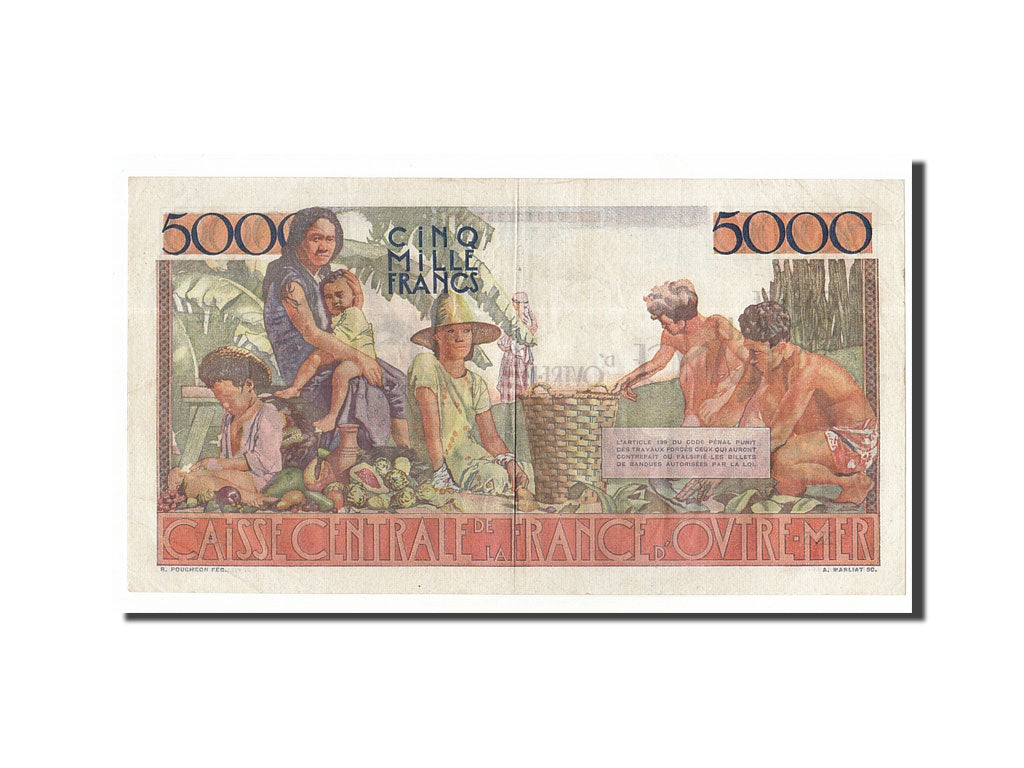 Afrique Equatoriale Française, 5000 Francs type Schoelcher