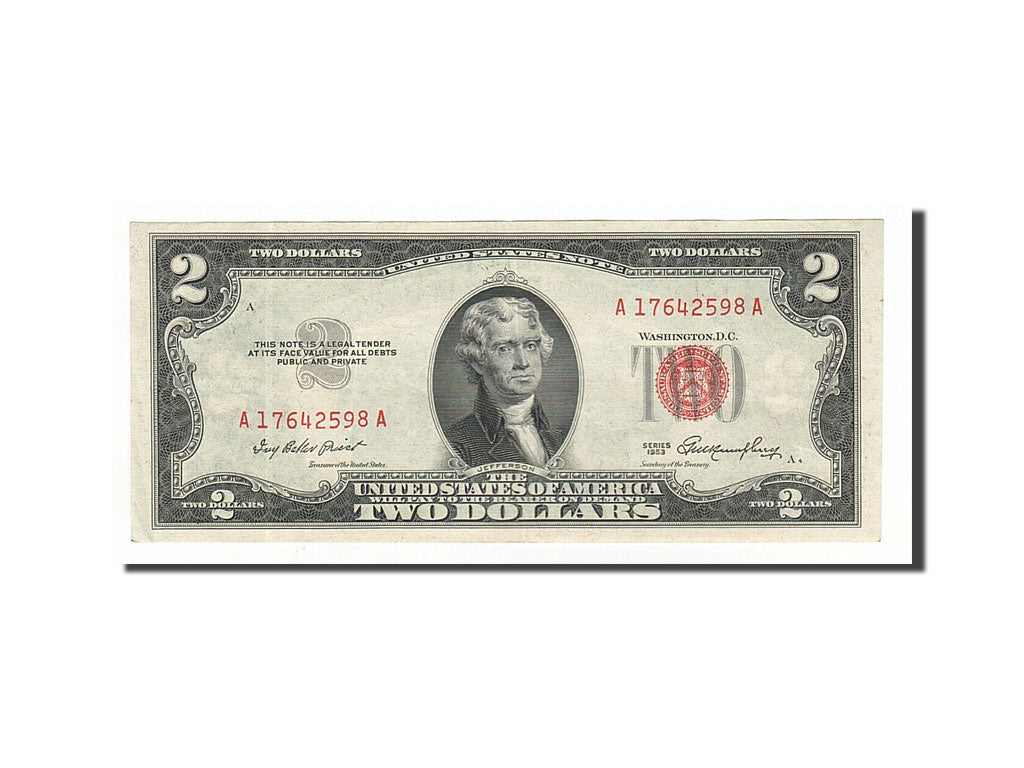 Stati Uniti, Two Dollars, 1953, SPL-