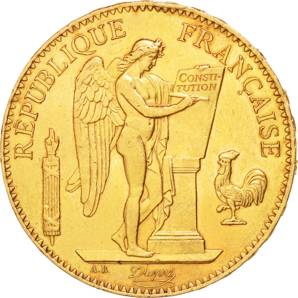 France, Génie, 100 Francs, 1879, Paris, EF(40-45), Gold, KM:832, Gadoury:1137