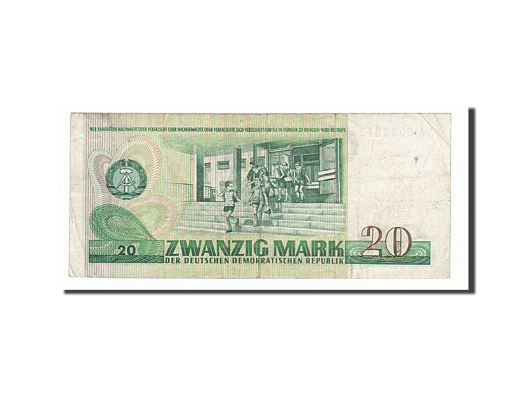Germany - Democratic Republic, 20 Mark, 1975, KM #29b, VF(20-25), AA3529573