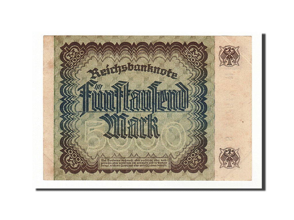 Banconote, Germania, 5000 Mark, 1922, 1922-12-02, BB