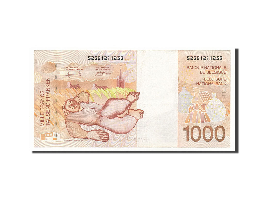 Belgium, 1000 Francs, 1997, KM #150, AU(50-53), 52301211230