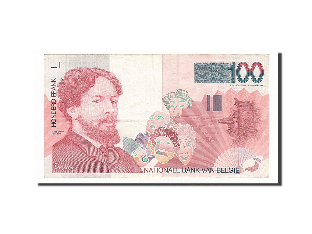 Banconote, Belgio, 100 Francs, 1995, BB