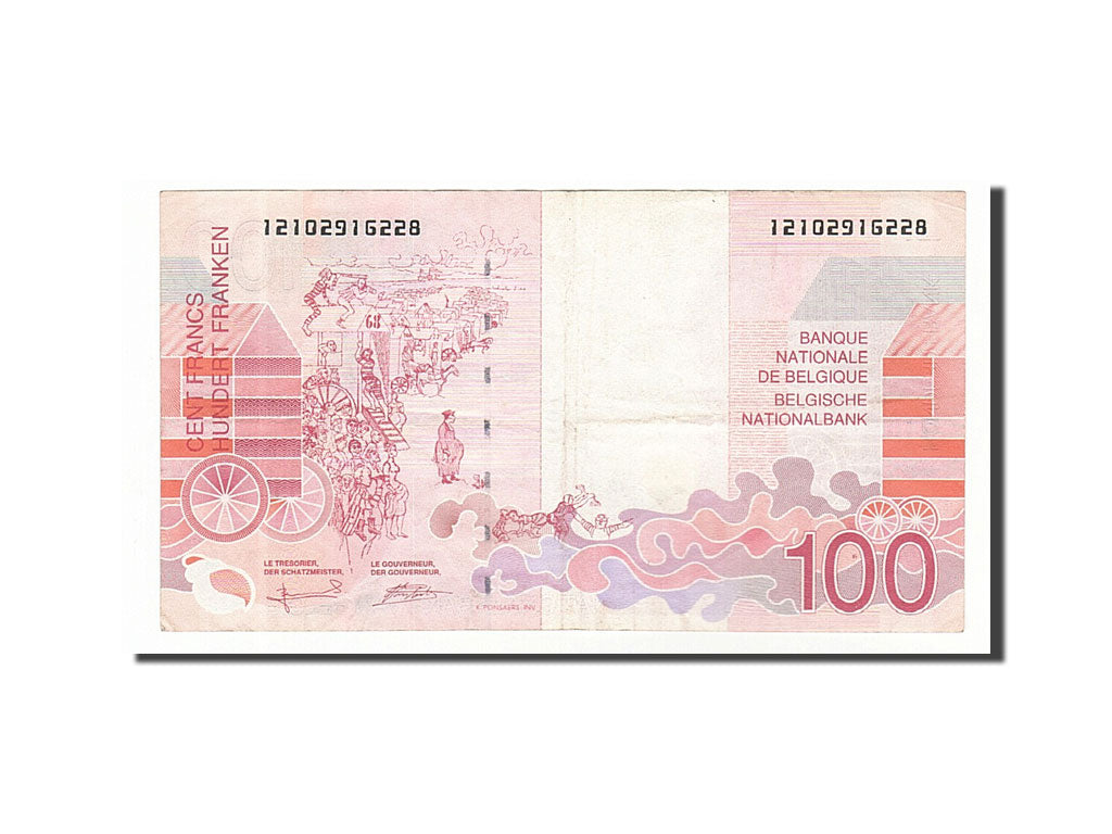 Banconote, Belgio, 100 Francs, 1995, BB
