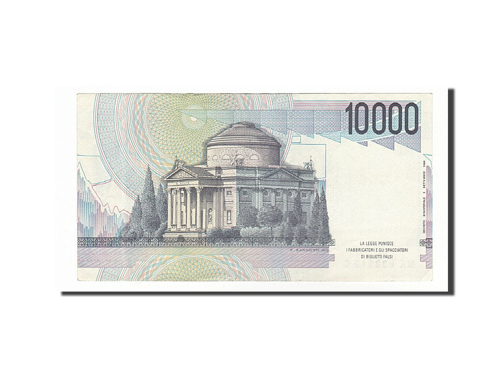Banknote, Italy, 10,000 Lire, 1984, 1984-09-03, AU(55-58)