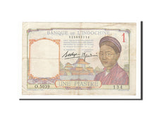 French Indo-China, 1 Piastre, 1936, KM #54b, VF(30-35), O.5039