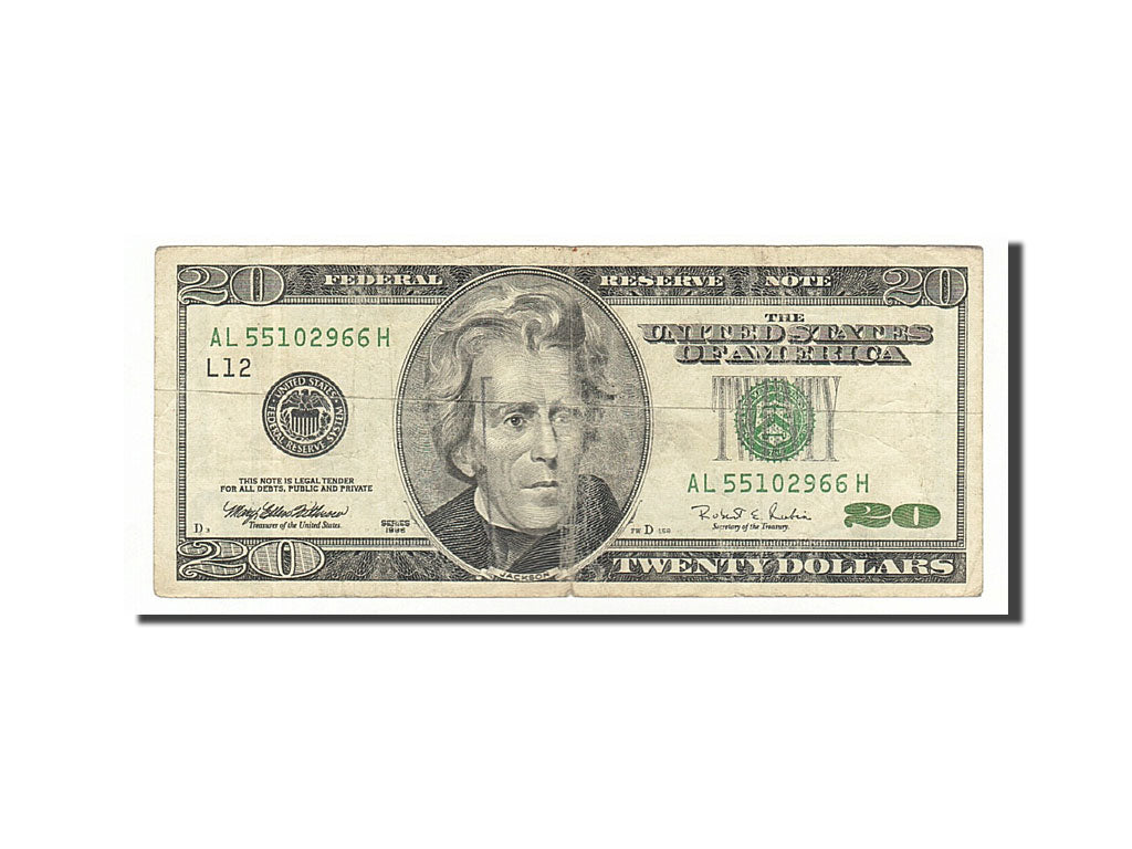 United States, Twenty Dollars, 1996, KM #4172, VF(20-25), AL55102966H