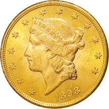 Stati Uniti, Liberty Head, $20, Double Eagle, 1898, U.S. Mint, San Francisco,...