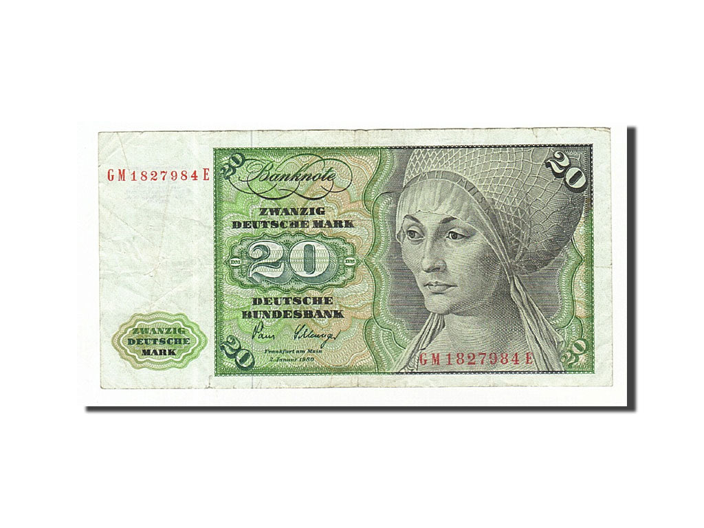 Allemagne, 20 Deutsche Mark type Tucher