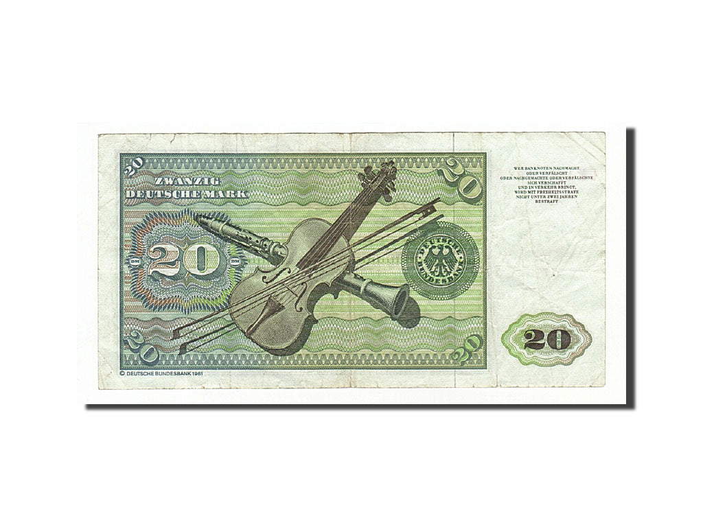 Allemagne, 20 Deutsche Mark type Tucher