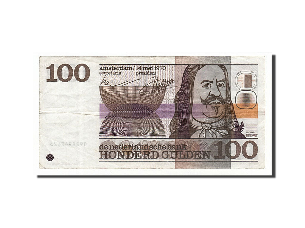 Netherlands, 100 Gulden, 1970, KM #93a, 1970-05-14, EF(40-45), 0928942623