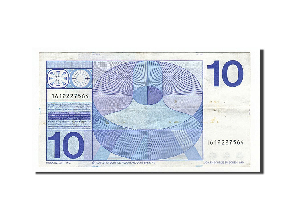 Paesi Bassi, 10 Gulden, 1968, 1968-04-25, MB