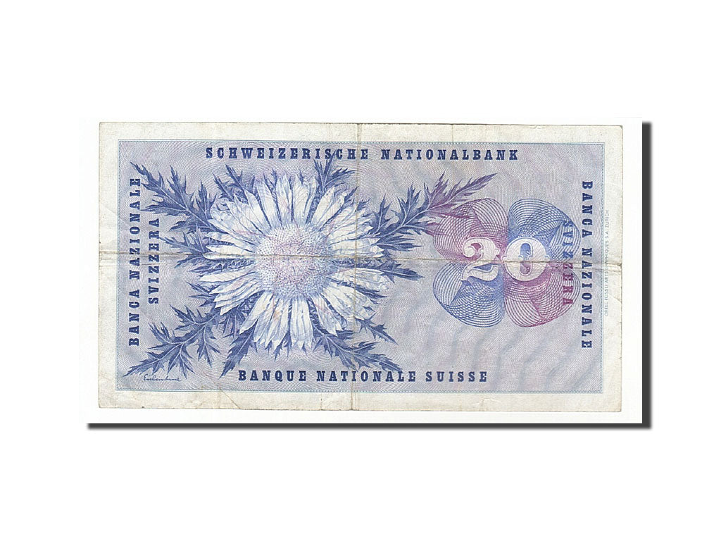 Suisse, 20 Francs type Dufour