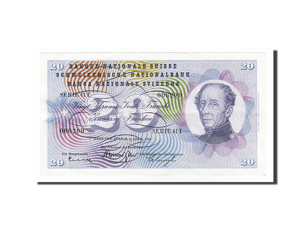 Suisse, 20 Francs type Dufour