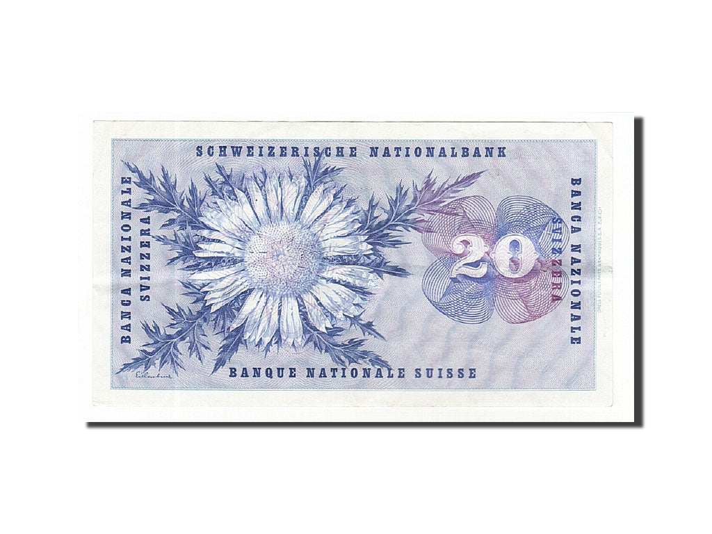 Banknote, Switzerland, 20 Franken, 1964, 1964-04-02, EF(40-45)