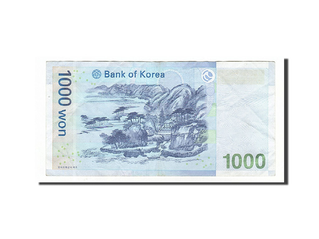 Banknot, Korea Południowa, 1000 Won, 2007, EF(40-45)