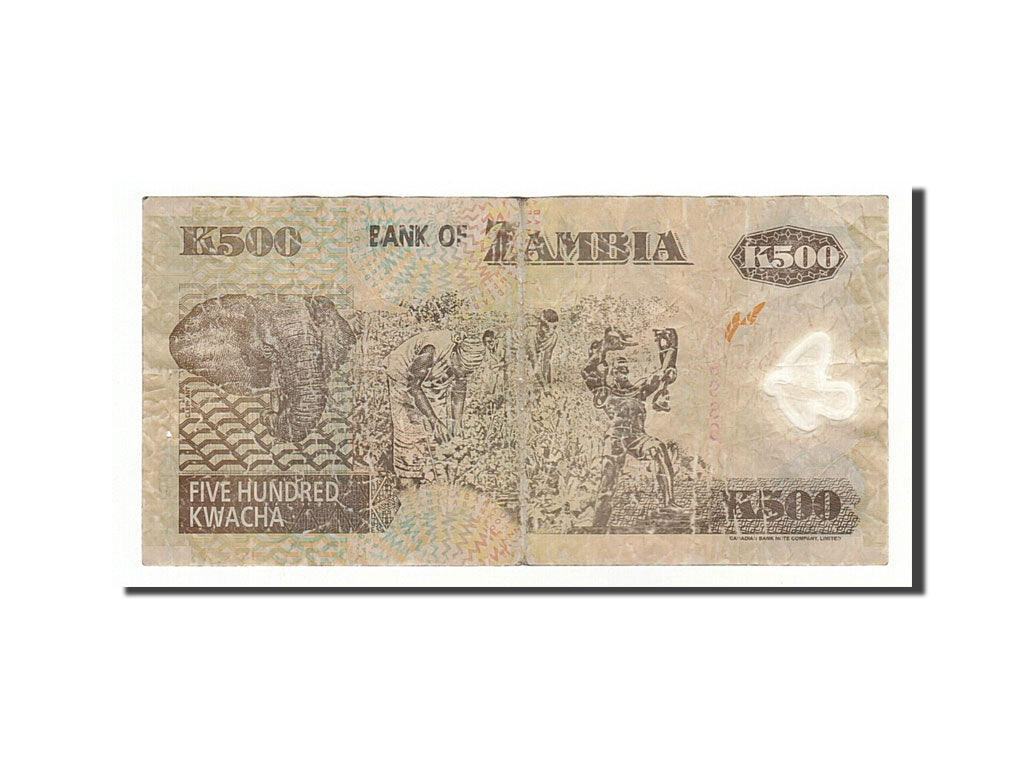 Zambia, 500 Kwacha, 2003, KM #39d, VG(8-10), DF/03 7249986