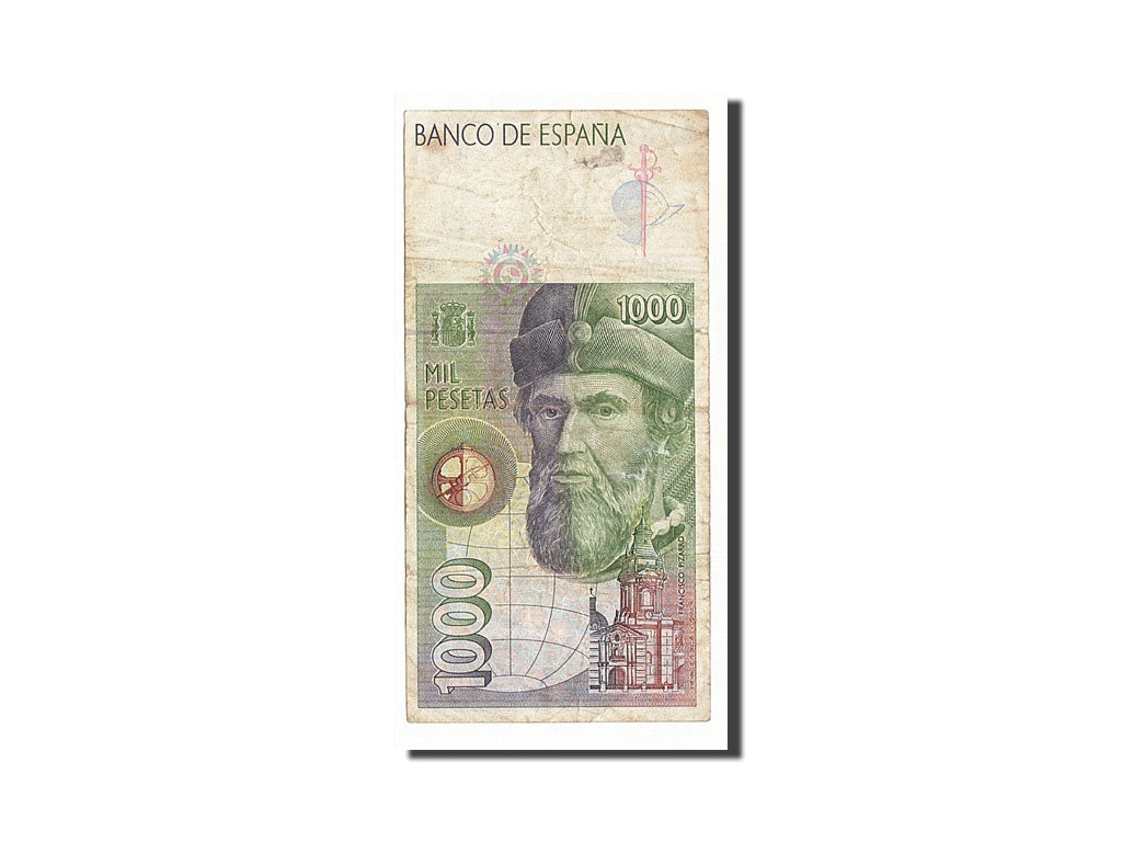 Spain, 1000 Pesetas, 1992, KM #163, 1992-10-12, F(12-15), 3M6438968