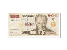Turkey, 5,000,000 Lira, 1997, KM #210, VG(8-10), L01868882