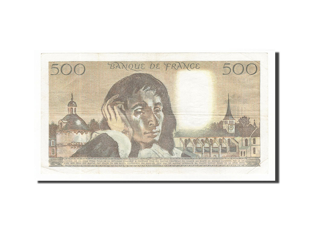 Banknote, France, 500 Francs, 500 F 1968-1993 ''Pascal'', 1983, 1983-01-06