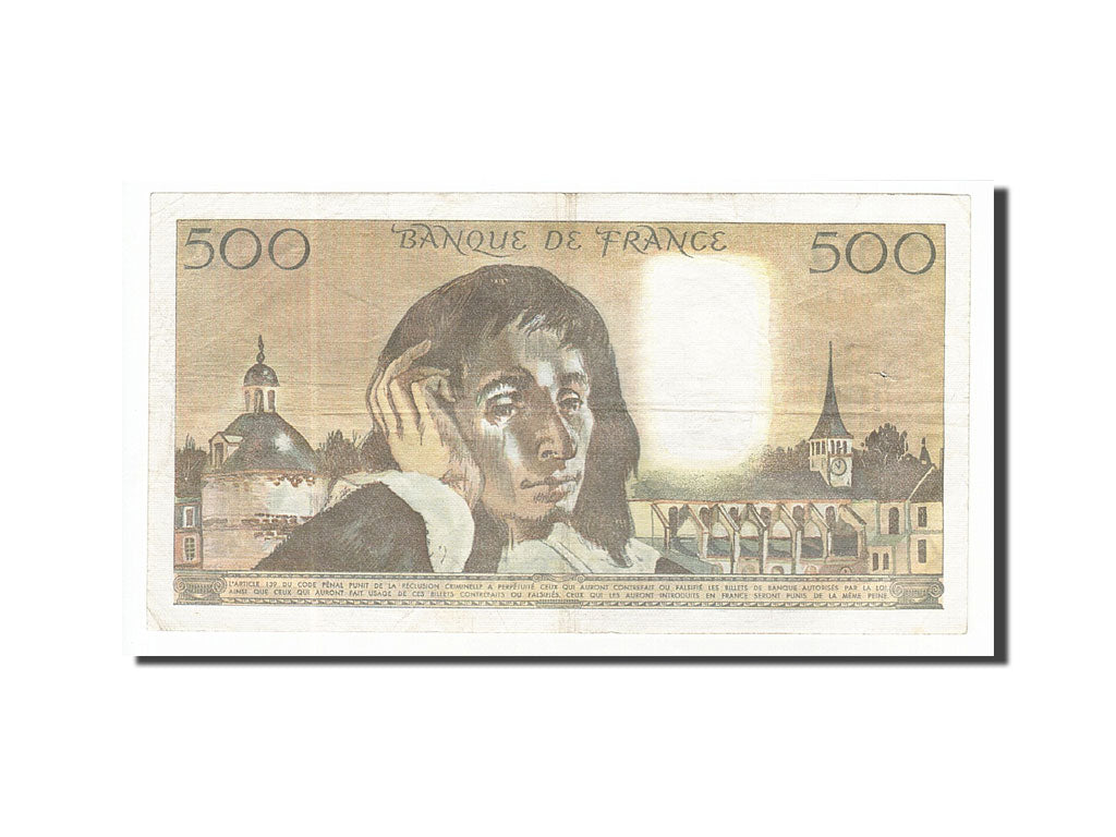Banknote, France, 500 Francs, 500 F 1968-1993 ''Pascal'', 1985, 1985-04-03