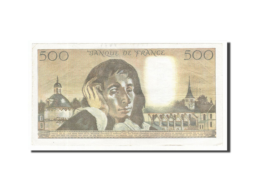 Banknote, France, 500 Francs, 500 F 1968-1993 ''Pascal'', 1985, 1985-04-03