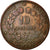 Moneta, Francja, Cérès, 10 Centimes, 1876, Paris, VF(20-25), Bronze, KM:815.1