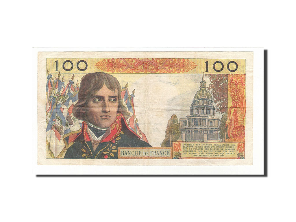 France, 100 Nouveaux Francs, 100 NF 1959-1964 ''Bonaparte'', 1961, KM #144a,...