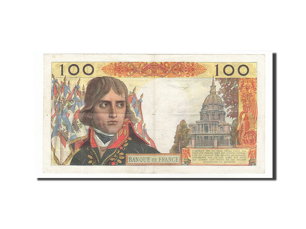 France, 100 Nouveaux Francs, 100 NF 1959-1964 ''Bonaparte'', 1963, KM #144a,...