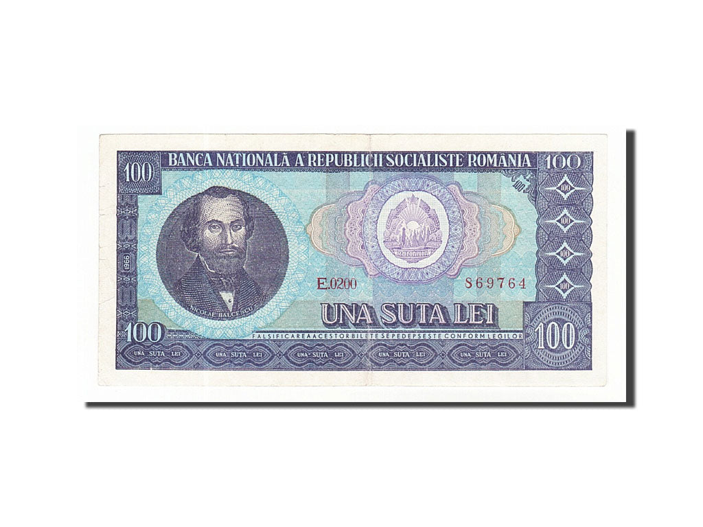 Geldschein, Rumänien, 100 Lei, 1966, VZ
