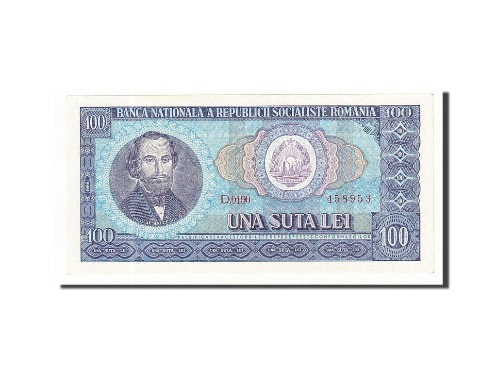 Geldschein, Rumänien, 100 Lei, 1966, UNZ-