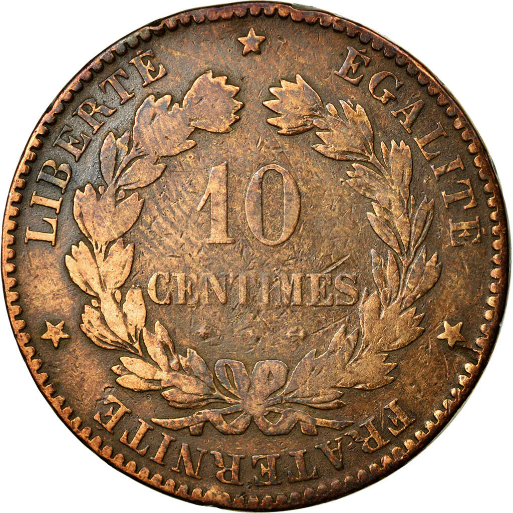 Münze, Frankreich, Cérès, 10 Centimes, 1879, Paris, SGE, Bronze, KM:815.1