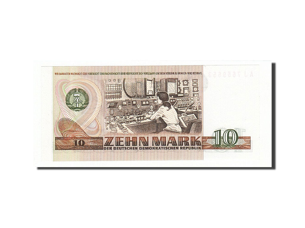 Germany - Democratic Republic, 10 Mark, 1971, KM #28b, UNC(63), AJ7659653
