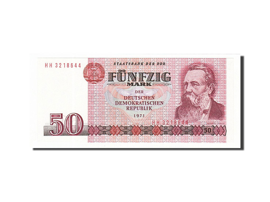 Banknot, Niemcy - NRD, 50 Mark, 1971, UNC(65-70)