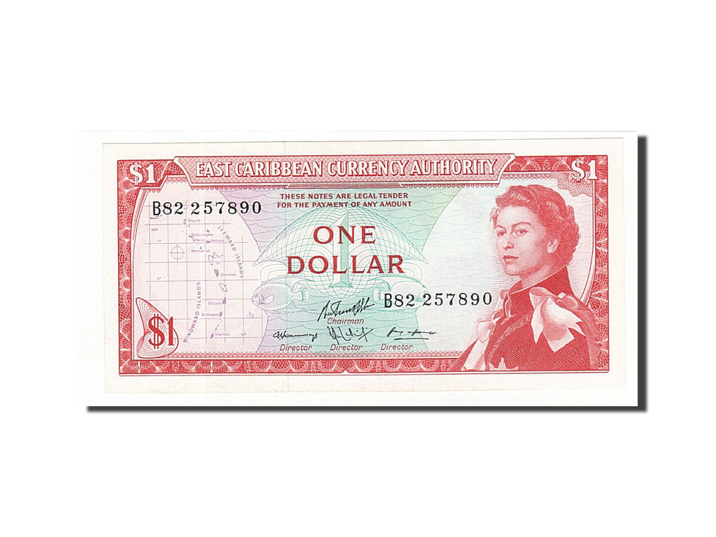 East Caribbean States, 1 Dollar, 1965, KM #13f, UNC(63), B82 257890