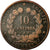 Moneta, Francia, Cérès, 10 Centimes, 1882, Paris, B+, Bronzo, KM:815.1